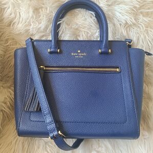 Kate Spade Allyn Chester Street Small Dark Blue Satchel- Excellent Condition
